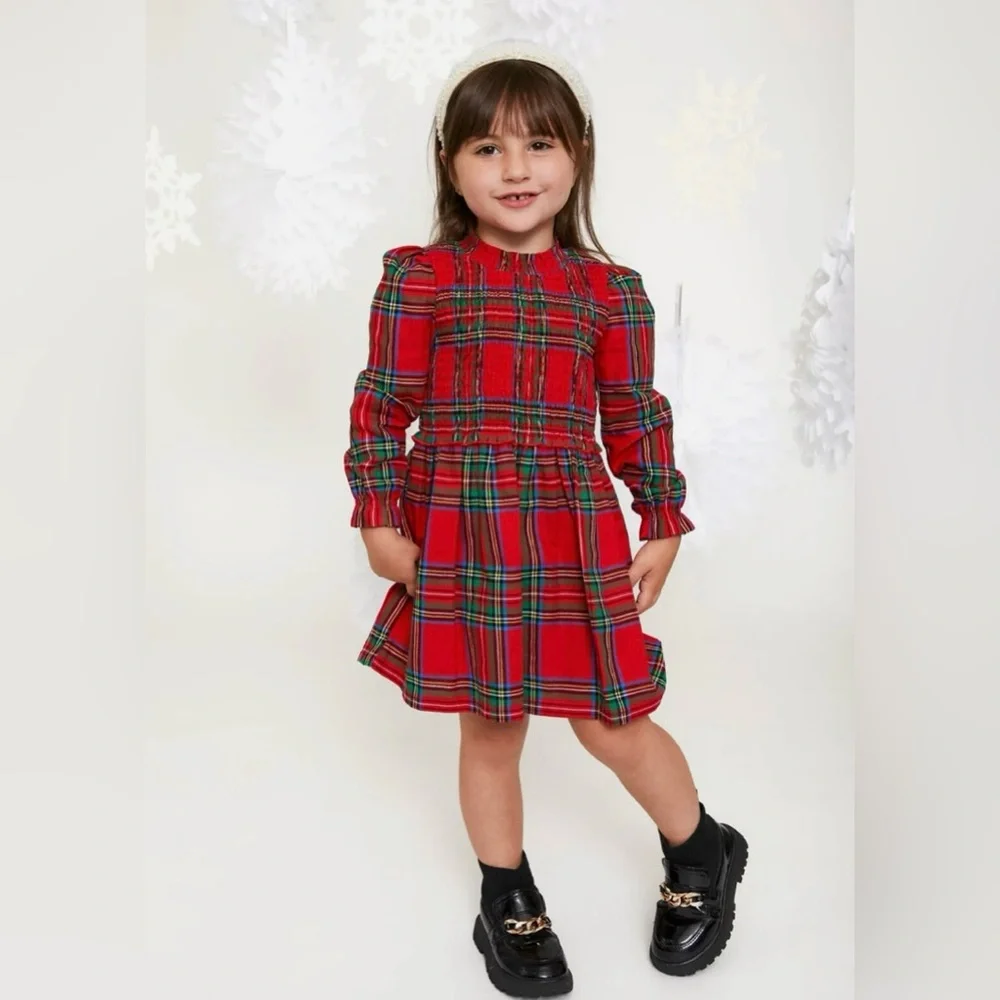 Wonder, nation, girls‎ size 3T dress with gathered top plaid color ￼